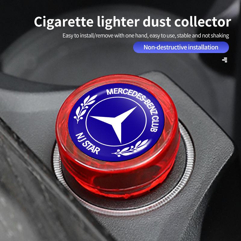 Car Cigarette Lighter Cover Dust Proof Cap Decoration Plug For Mercedes Benz W202 W212 W126 W140 W168 W177 CLS GLE GLC GLS CLA