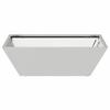 Garden Planter Silver 50 X 50 X 15 Cm Galvanized Steel