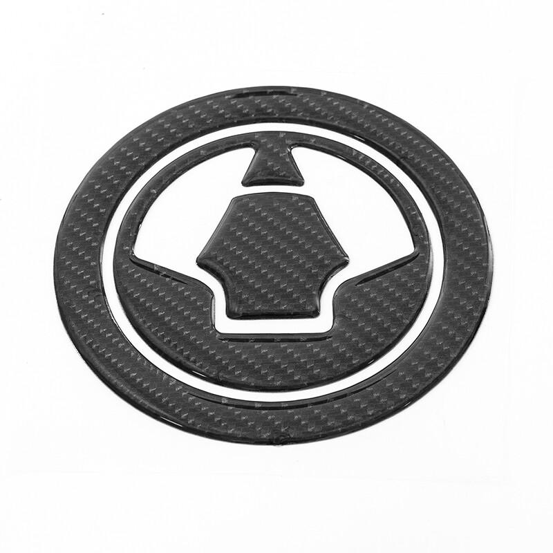 Real Carbon Fuel Gas Cap Tank Pad Sticker 1X For Kawasaki Z750 Z1000 Ninja ZX~6R