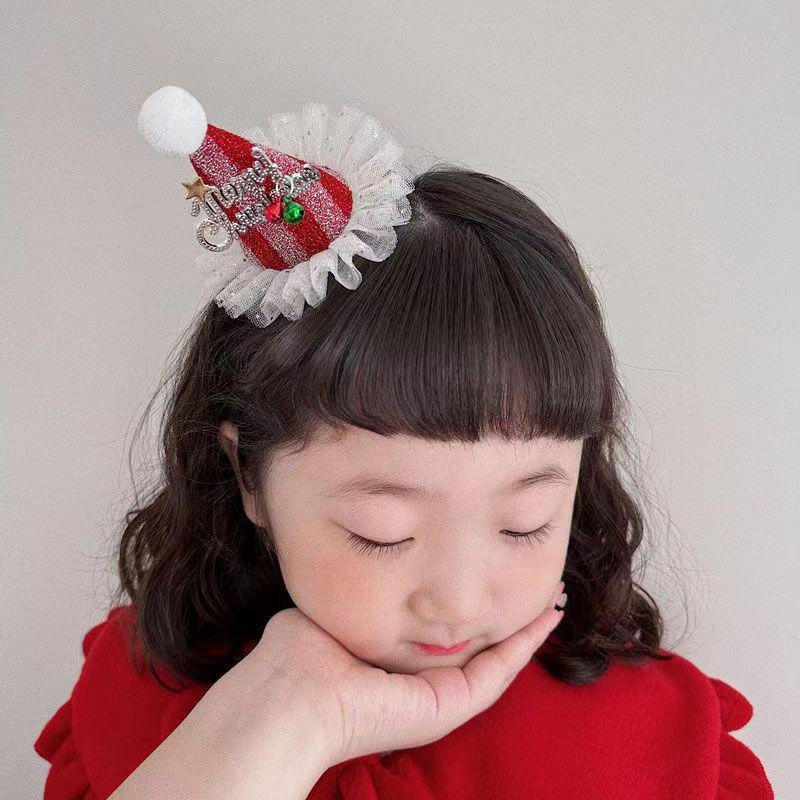 2024 Weihnachts-Schneeflocken-Haarspangen für Mädchen: Niedliche Feiertags-Kopfbedeckung