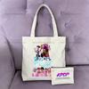 2pcs KPop Demon Hunter Handbag Coin Purse Girl Bag Shopping Canvas Shopper Tote Wallet Shoulder Lady Bags Women Gift Kid Friendly Entertaining Fun