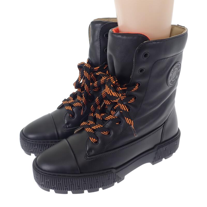 HERMES  H242072Z02380 38  Boots Black Calfskin Women