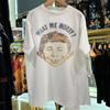 1992 Was kümmert mich das? Alfred E. Neuman Gealtertes T-Shirt Weiß XL
