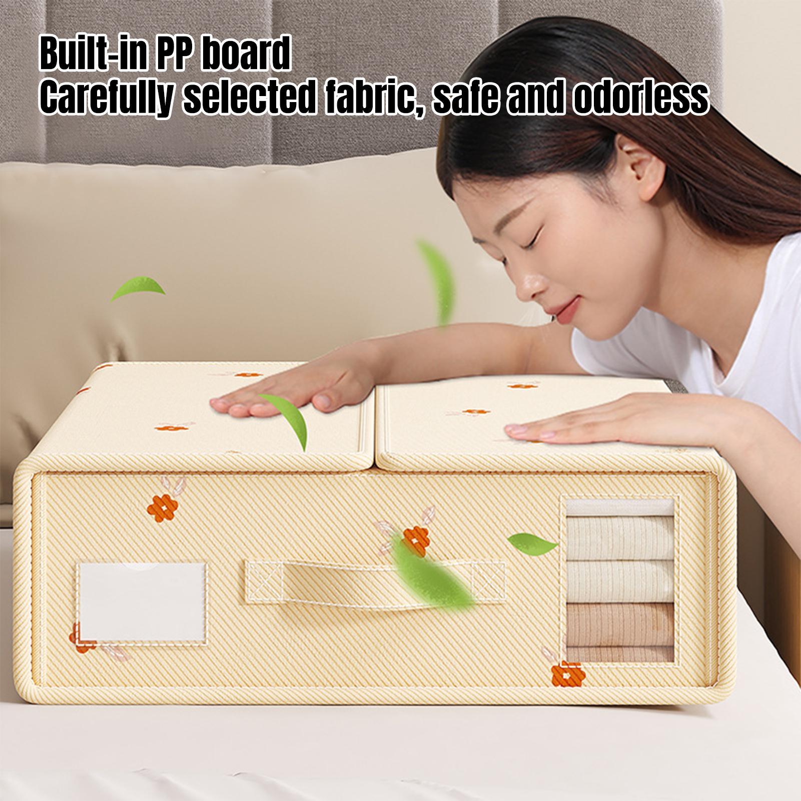 

Sheet Storage Organizer Bedding Holder Large Containers Bins drawer storage box non woven bedroom storage box for Bedroom CN