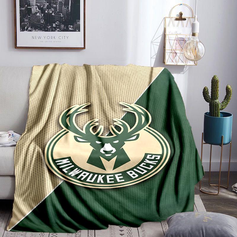 Bucks Team Logo Artwork Blanket Lightweight Flannel Bedding Blanket Perfect for Travel, Camping, Living Rooms, Offices, Sofas, Fan Christmas gift