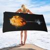 Serviette de plage en microfibre ultra-douce - Motif cocktail Aperol Spritz, Séchage rapide et léger, Parfait pour la plage, la piscine, le yoga, le voyage