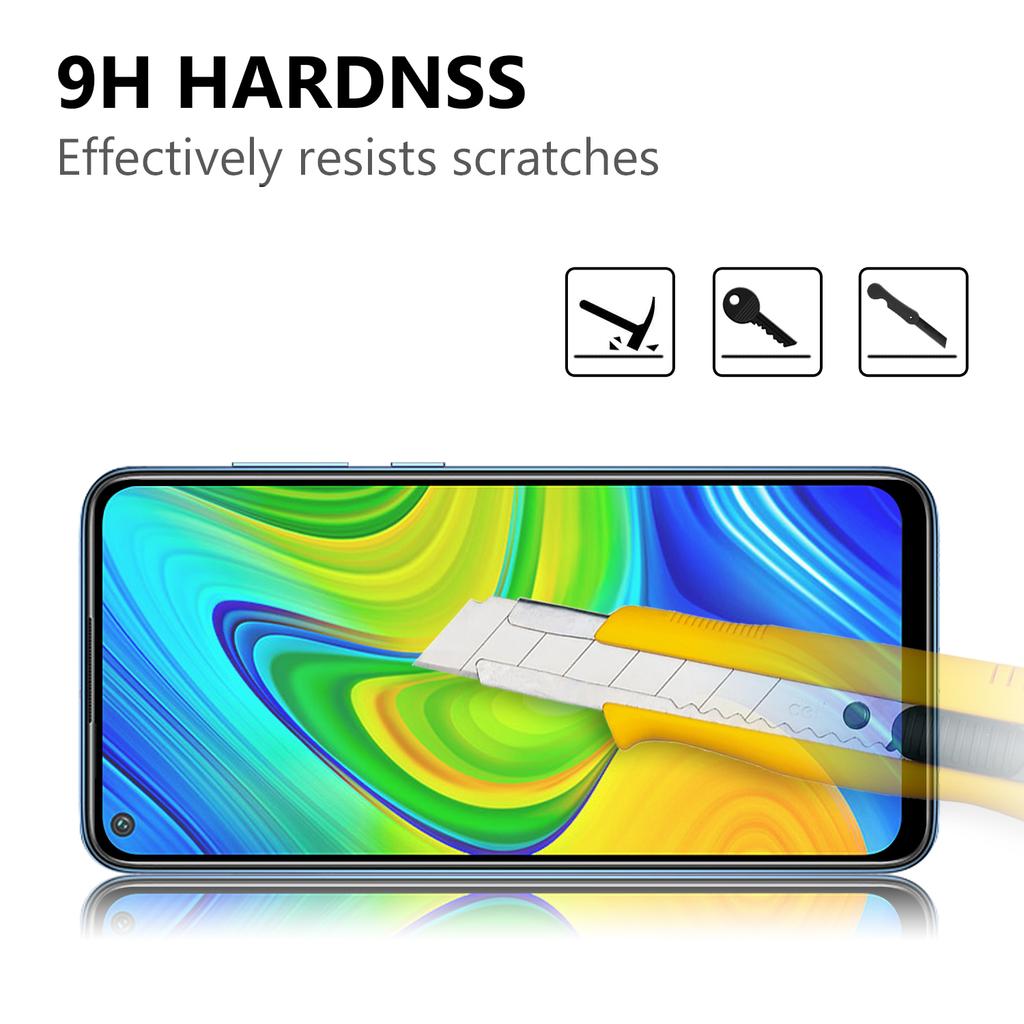 Full Screen Tempered Glass Screen Protector Film (Full Glue) for Xiaomi Redmi Note 9 5G