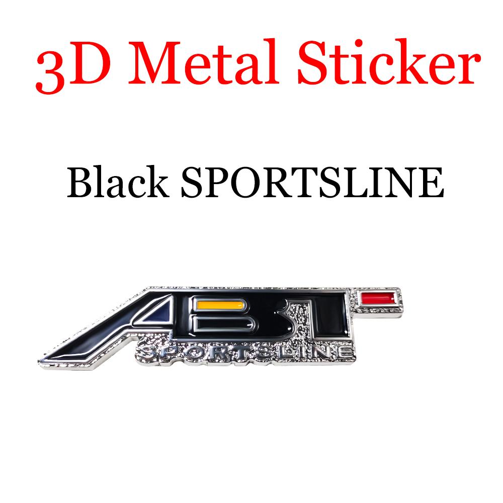 Car Front Grliie Badges 3D Metal ABT Emblem Body Trunk Decor Stickers Accessories For S Sline Quattro S6 S7 S8 A4 TTRS A6L RS