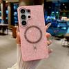 Back with Rhinestones With MagSafe Magnetic Case For Samsung S26 Ultra S26 Plus Galaxy S26 + Glitter Camera Protect Cover