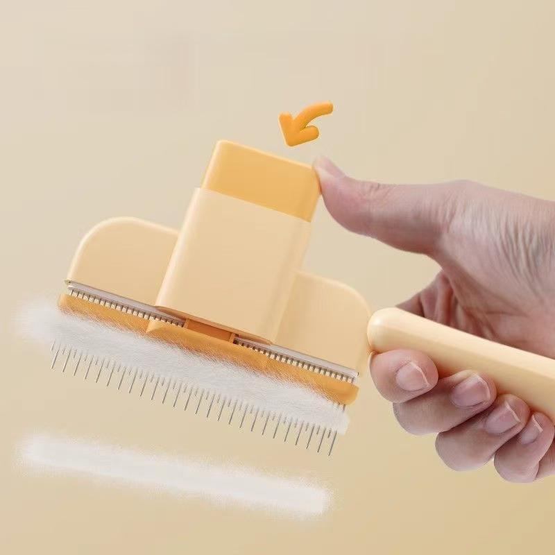 Dog Comb Pet Hair Remover One Button Dogs Brush Cat Brush Massage Combs Dog Grooming Brushes Tool Pet Supplies
