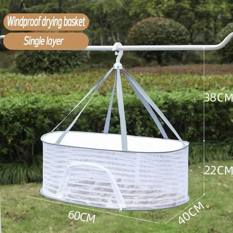 Drying Net 3layer Hanging Clothes Drying Nets for Fruit Herbs Foods Dryer Cage Breathable Storage Rack Cleaning Dry Tools