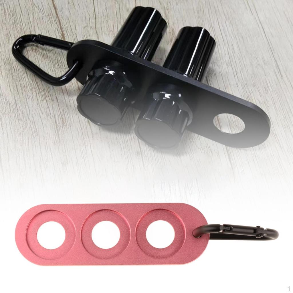 Pool Cue Joint Protector 3 Hole Holders Cover Case with D Buckle Gather Protective