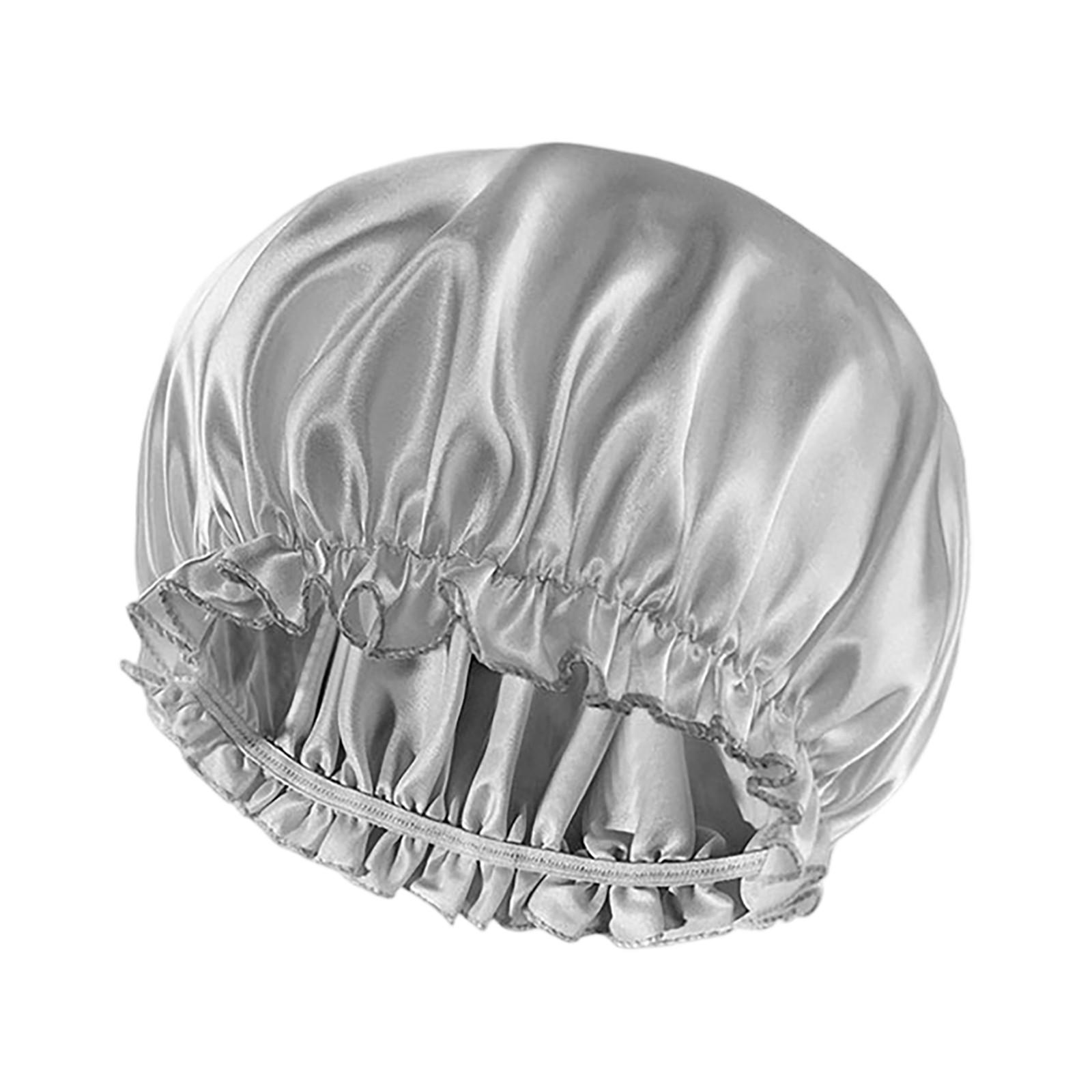 

Жіноча мода Однотонна бляшана шапочка для волосся Домашнє прибирання Шапочка для душу Місяць Хіміотерапія Хустка-шапочка One Size