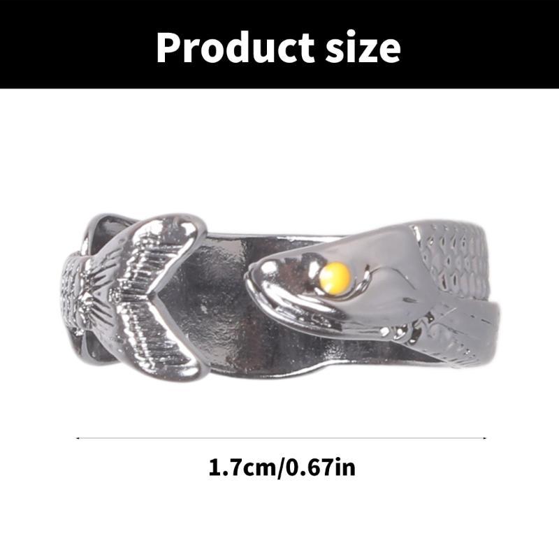 Unique Ring Finger Cute Fish Open Ring for Women Man Fashion Animal Punk Fine Jewelry Circle