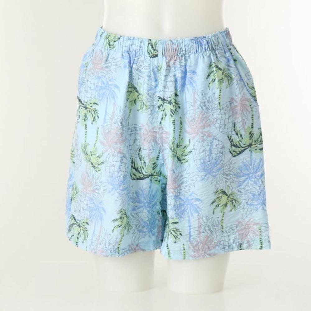 Venus Cool Palm Tree Printed Home Wear Shorts [veps112w]