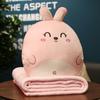 3 In1 Stuffed Hand Warmer Bag Cartoon Animal Pillow Blanket Cute Cushion Blanket Home Car Travel Pillow for Children Girl Gift
