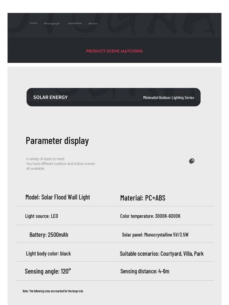 Foldable Solar LED Floodlight with Motion Sensor - Ultra-Bright Outdoor Courtyard Wall Light