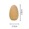 5 Pieces Portable Wood Eggs Hand Painted Facial Educational Toy Travel Games Practical Simulation