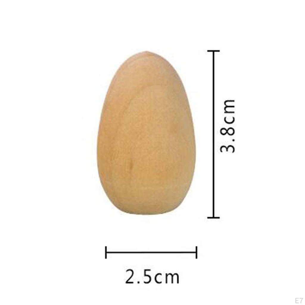 5 Pieces Portable Wood Eggs Hand Painted Facial Educational Toy Travel Games Practical Simulation