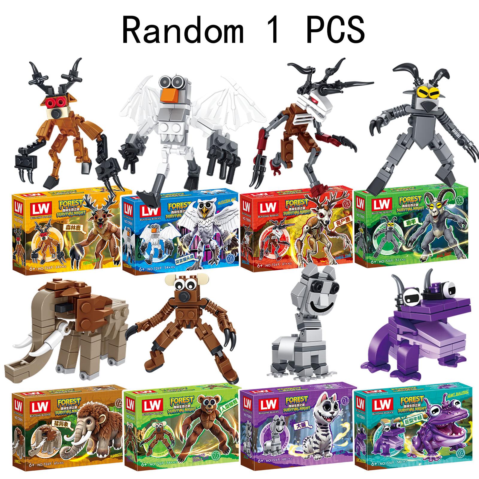 

Нетоксичний 99 Ночей у Лісі Конструктор Тварина Олень Сова Фігурка Збірна Модель Будівельний Блок Іграшка Подарунок Для Дітей Діти Сліпий Ящик