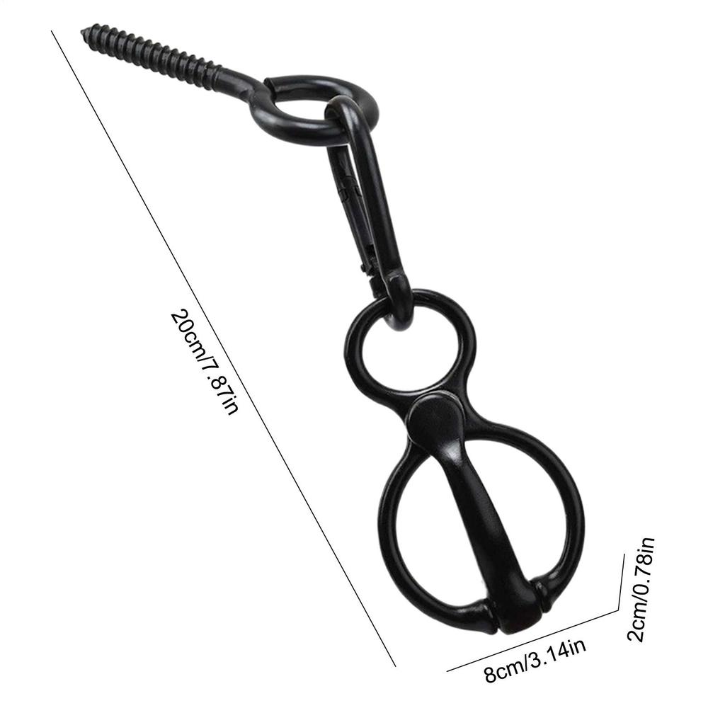 Horse Tie Ring Stainless Steel Training Equipment Quick Release Horse Tie Ring Reins For Stables Carriages Grooming Station Wash