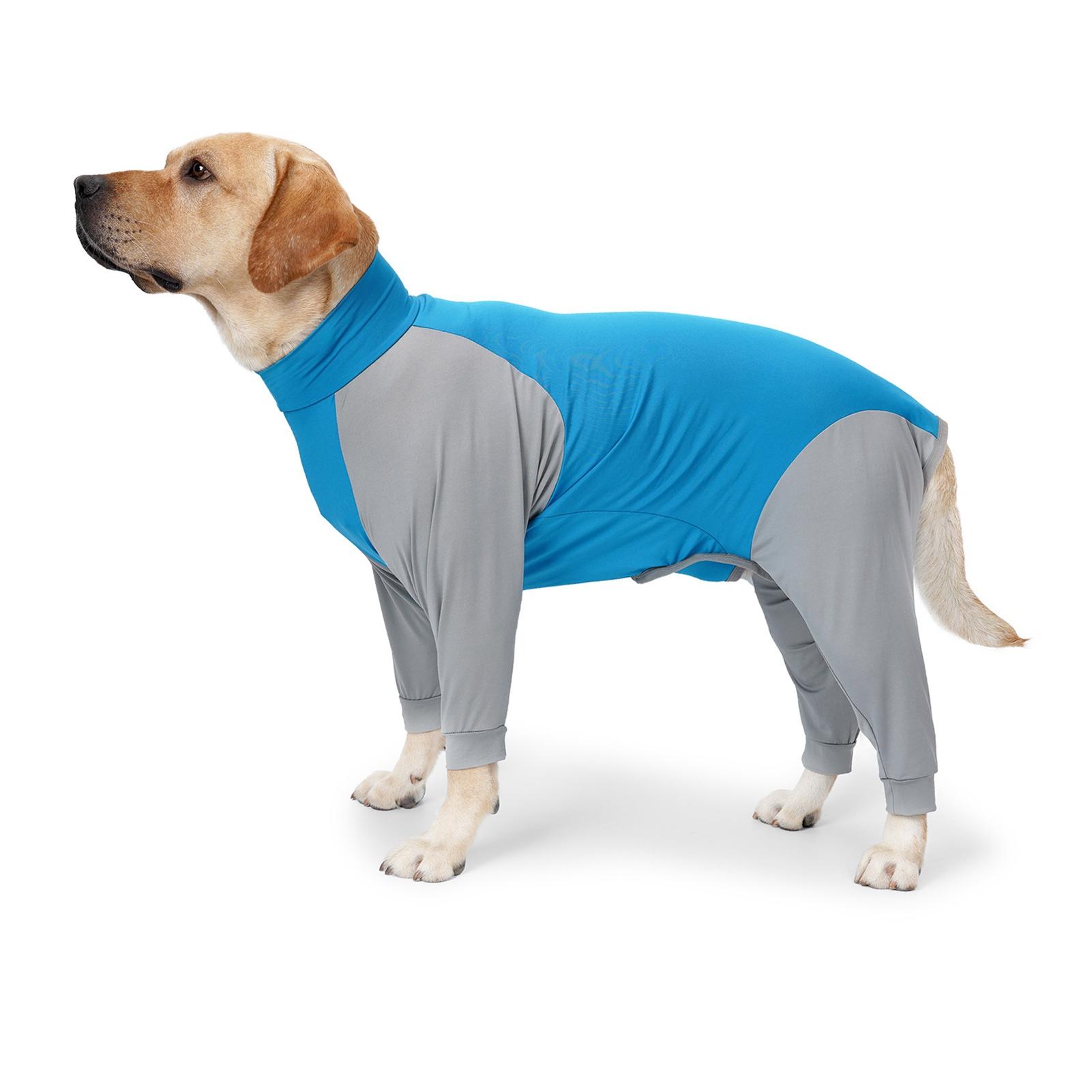 

Dog Loungewear Summer Stylish Casual 4 Legged Breathable Fully Wrapped Prevents Hair Loss Dog Pajamas Jumpsuit for Home S