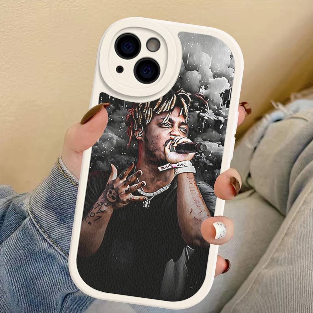 

Rapper J-Juice Wrld Phone Case For IPhone 16 15 14 13 12 11 Pro Max Plus Soft Leather Cover iphone 11 pro