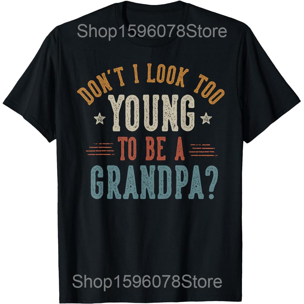 Promoted To Grandpa Est 2026 Grandpa Est 2026 T Shirts Men Cotton Humor Streetwear Tee Shirt Short Sleeve Unisex Loose Clothing