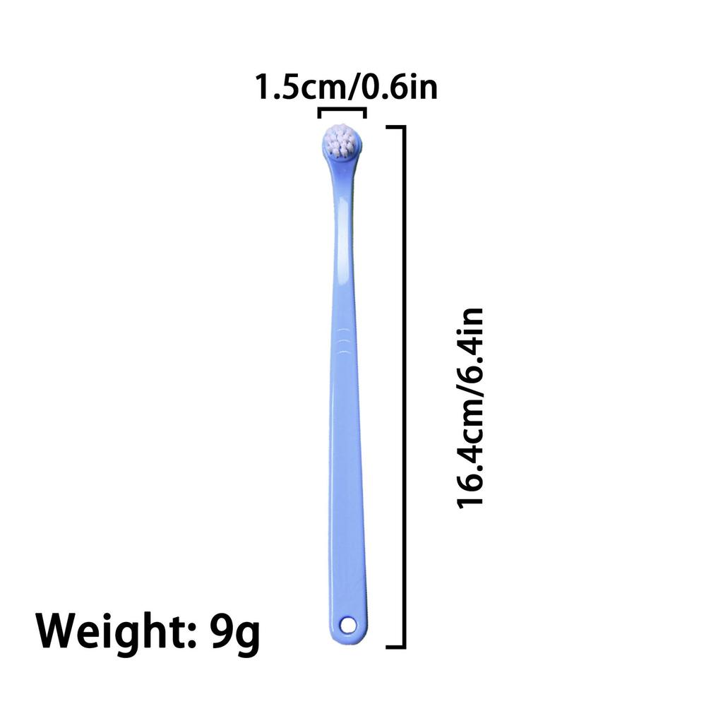 Disposable Pet Toothbrush with Round Head for Teeth Cleaning, Individually Packaged