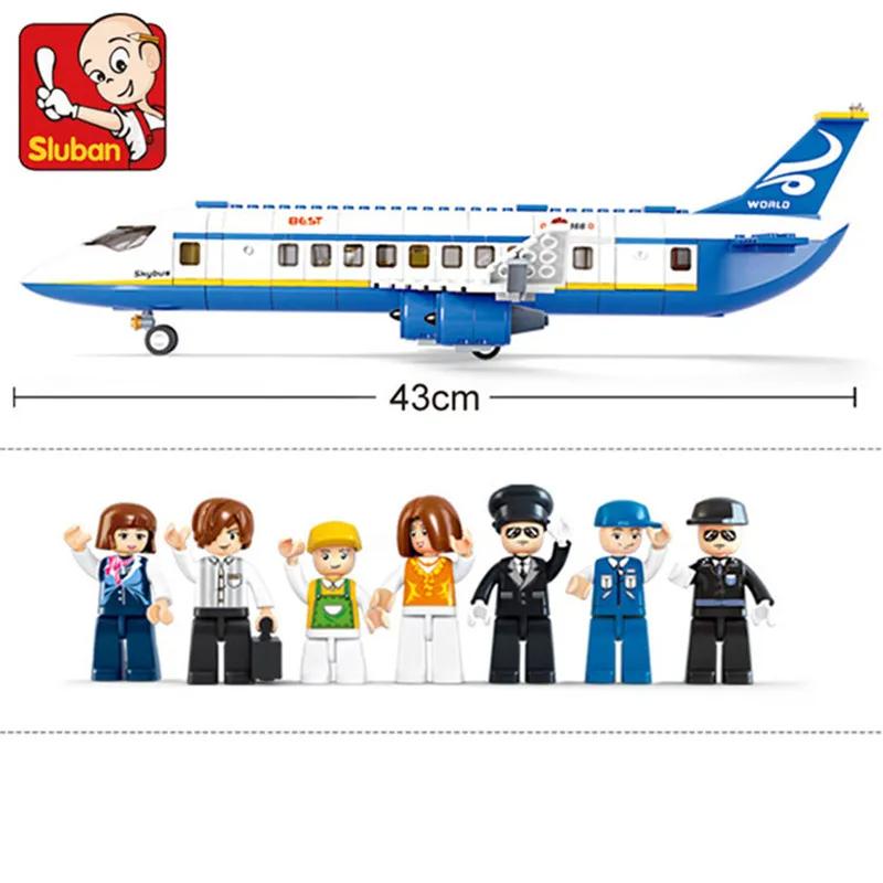 Non-Toxic Creative City Airbus Cargo Aircraft Plane Building Blocks Air Ambulance Airplane Model Bricks Educational Diy Toys For Kids Children