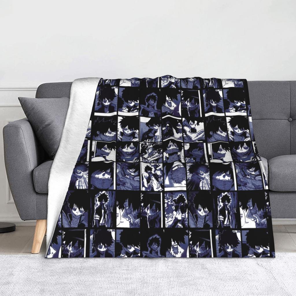 Tamaki Amajiki Collage My Hero Academia Blankets Flannel  Winter  Multi-function Warm Throw Blankets for Sofa Bedroom Quilt