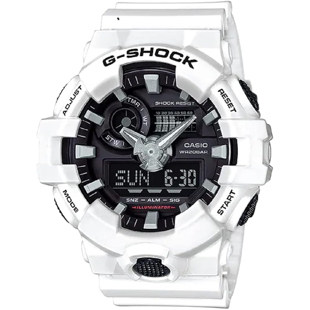 

Casio G-Shock GA-700-7A Men s Watch White Analog-Digital Waterproof Shock Resistant