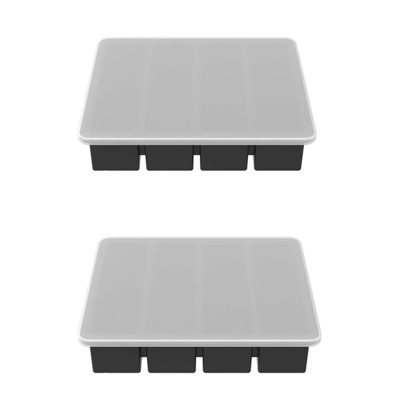 Ice Tray Rectangular Ice Mold Silicone Ice Tray Tray Ice Ice Making Tools Beer Drink Coffee Supplies Kitchen Accessories