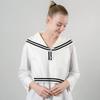 New Fashion Knit Scarf Cute Neck Warmer Circle Fake Collar False Collar Women Navy Style Detachable Collar For Women