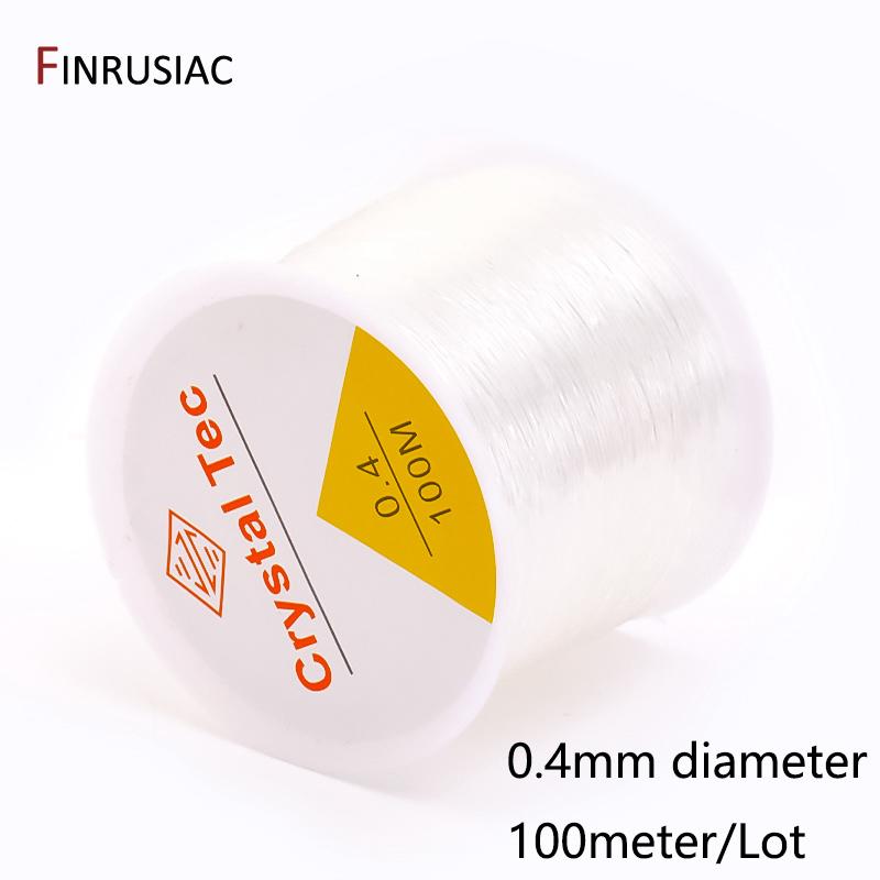 0.4-1.0mm Elastic Cord String Transparent Crystal Elastic Line For Jewelry Making,DIY Bracelet Necklace Beaded Accessories