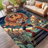 Saint Seiya Print Rug, Washable Floor Carpet, For Entryway Dorm Laundry Room Office Study, Home Decor Birthday Christmas Gift