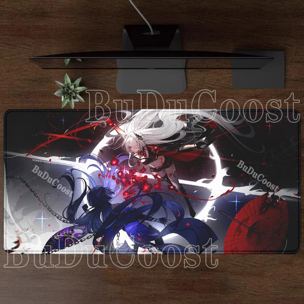 Honkai Star Rail HSR Acheron Mouse Pad Rug HD Printing Desk Mat Anime Cute Girl Gaming Office Keyboard Anime Large Game Mousepad