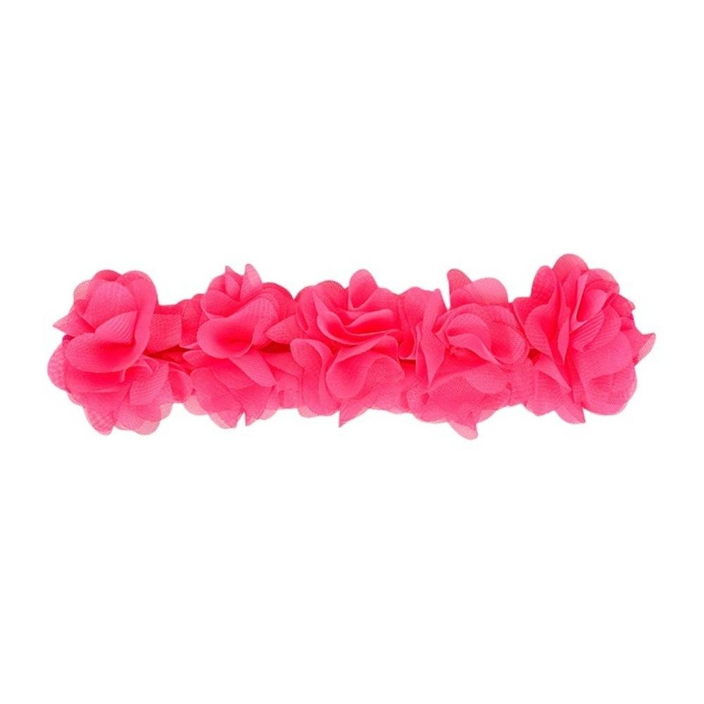 

Multi-Layers Baby Headband Chiffon Flower Hair Band Cute Hairband Photography Prop рожевий червоний колір