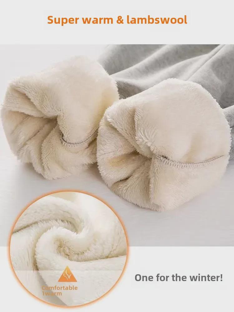 Lambskin Soft Maternity Leggings: Thick, Velvet, Belly Support Sports Pants