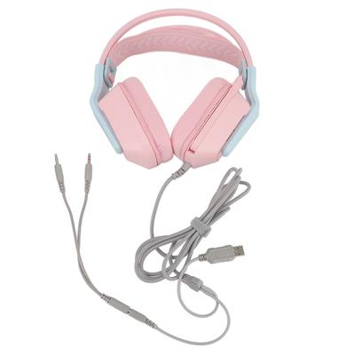 Wired Gaming Headset Memory Foam Ear Cushions Adjustable Headband Gaming Headset with Mic for PC