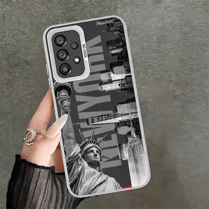 NYC New York City Soft Phone Case for Samsung A17 A16 A15 A14 A13 A57 A56 A55 A54 A53 A37 A36 A35 A34 A33 A26 A25 A24 A23 A52