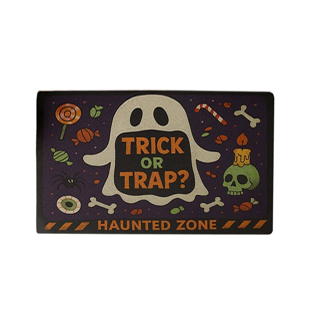 Funny Halloween Doormat Carpet, Entrance Front Door Outdoor Entry Porch Mat