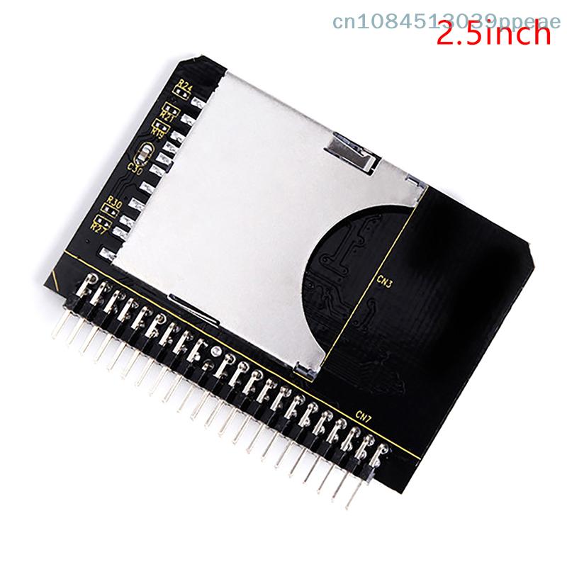 QTG333-SD To IDE 2.5" 44 Pin Adapter SDHC/SDXC/MMC To IDE 2.5 Inch 44pin Male Converter Card For Laptop PC