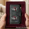 Unique Pirate Skull Treasure Men's Large Capacity Wallet with Business Card Slot and Cash Pocket Suitable for Formal Occasions and Office Use Durable