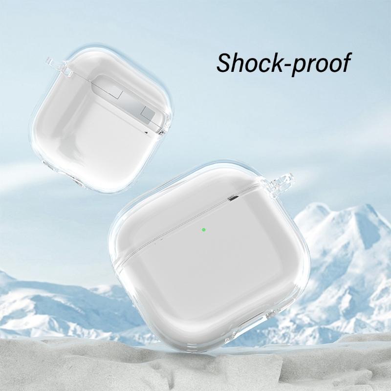 Clear TPU Protective Case For Headsets Shock Absorbents Cover Protective TPU Clearly Case Snugly Fit Earphone Shell