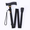 Custom Folding Adjustable Mobility Aids Collapsible Cane Old Men Crutch Elderly Foldable Walking Sticks
