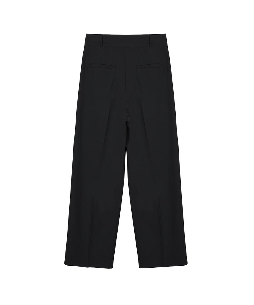 Nigaennikol Minimal Classic Loose Fit Slacks_Black