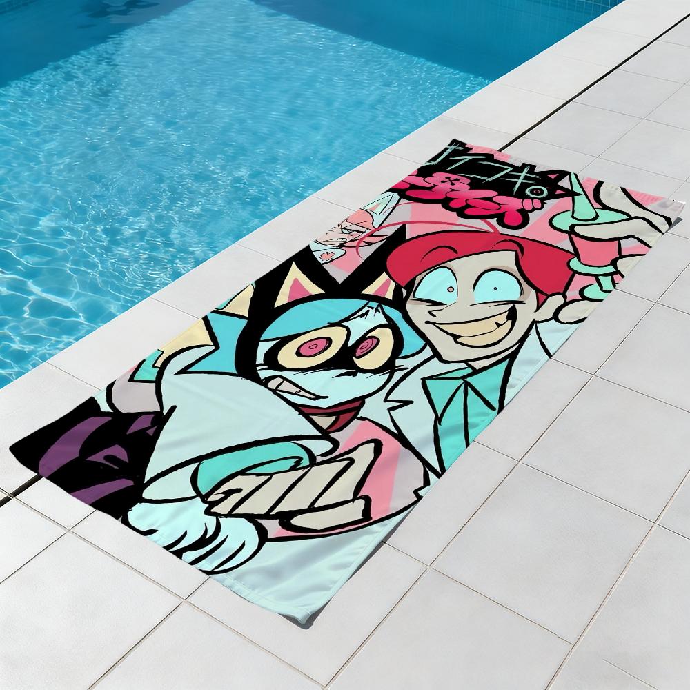 P-Psychocuties-s cute anime Towel Beach Quick Dry Soft Pool Towels Gift for Travel Gym Shower Camping sports