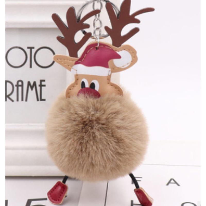 Výprodej Ručně vyráběná kožešinová bambulka na klíčenky Králičí kožešinová koule Klíčenky Držák na klíče Ozdoby na telefon Kabelka Šperky Doplňky