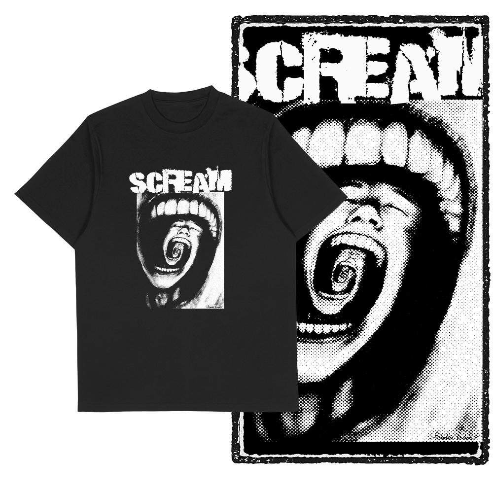 Summer Classic Hip-Hop Fashion Pattern Printed Men's Short-Sleeved Cotton Round-Neck Loose, Casual And Breathable T-Shirt Top